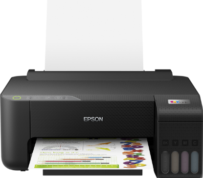 Imagine Imprimanta inkjet color CISS Epson L1270, dimensiune A4, viteza max 33ppm alb-negru, 15ppm color, rezolutie printer 5.760 x 1.440 DPI, alimentare hartie 100 coli, imprimare fara margini, interfata: USB 2.0, WI-FI, WI-FI Direct consumabile: 103 ecotank Black, Cyan, Magenta, Yellow, C13T00S14A