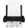 Imagine Imprimanta inkjet color portabila Epson WF-100W, dimensiune A4, viteza 7ppm alb-negru, 4ppm color, rezolutie 5760x1440 dpi, alimentare hartie 20 coli, interfata USB2.0, Wireless,  Wi-Fi Direct, PictBridge, Google Cloud Print, Air Print, Epson Connect (iPrint, Email Print, Remote Print Driver)