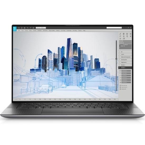 Imagine Laptop Dell Precision 5560, Intel Core i7 11850H 2.5 GHz up to 4.8 GHz, nVidia Quadro T1200 4 GB, Wi-Fi, Bluetooth, WebCam, Display 15.6" 3840 by 2400 TouchScreen, 64 GB DDR4; 1 TB SSD M.2 NVMe NOU; Windows 11 Pro; 3 Ani Garantie, Refurbished