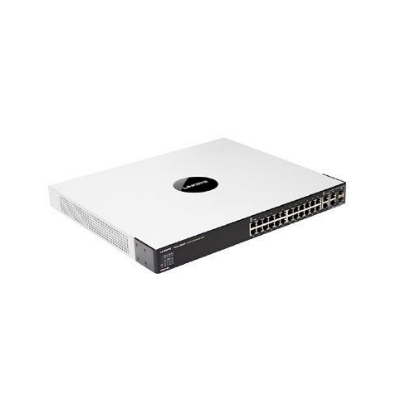 Imagine Switch Linksys SFE2000, 24 x Rj45 10/100 + 2 Rj45, 2 x SFP 1Gb, rackabil, 1U