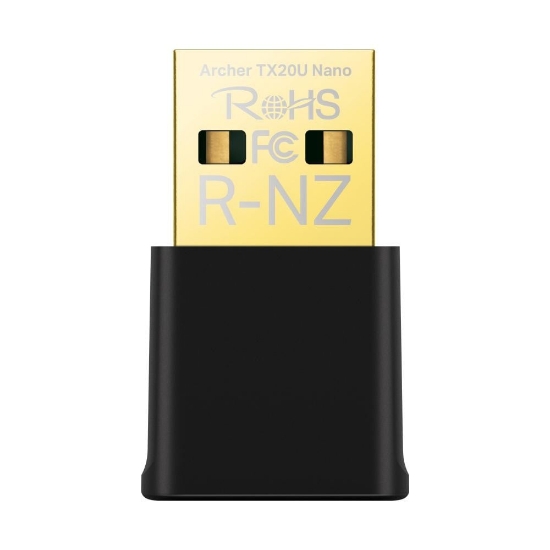 Imagine Adaptor wireless TP-Link, ARCHER TX20 NANO, AX1800, 1 x antena interna, Dual-Band 5Ghz, 2.4 Ghz, dimensiuni: 84 × 156.3 × 19.2 mm, Securitate Wireless: WEP, WPA/WPA2/WPA3, WPA-PSK/WPA2-PSK