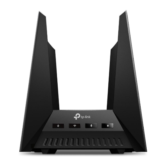 Imagine TP-LINK Router wireless TRi-Band Archer GE800, Otel inoxidabil, BE19000, Viteze wireless: • 6 GHz: 11520 Mbps (802.11be), 5 GHz: 5760 Mbps (802.11be), 2.4 GHz: 1376 Mbps (802.11be), 8 x antene interne, , Mod Access Point, Interfata: 1× port WAN/LAN de 10 Gbps, 1× port combo SFP+/RJ45 WAN/LAN de 10