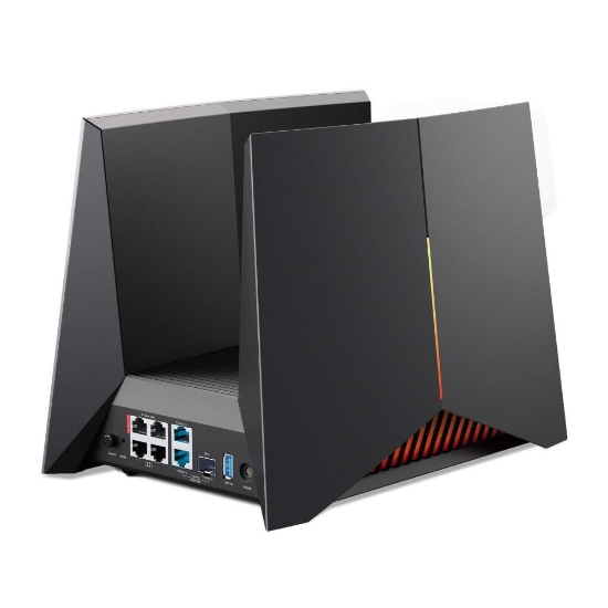 Imagine TP-LINK Router wireless TRi-Band Archer GE800, Otel inoxidabil, BE19000, Viteze wireless: • 6 GHz: 11520 Mbps (802.11be), 5 GHz: 5760 Mbps (802.11be), 2.4 GHz: 1376 Mbps (802.11be), 8 x antene interne, , Mod Access Point, Interfata: 1× port WAN/LAN de 10 Gbps, 1× port combo SFP+/RJ45 WAN/LAN de 10