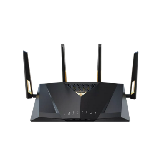 Imagine Router Asus Dual-Band RT-BE98, WIFI-7, Standarde wireless: IEEE 802.11a, IEEE 802.11b, IEEE 802.11g, WiFi 4 (802.11n), WiFi 5 (802.11ac), WiFi 6 (802.11ax), WiFi 7 (802.11be), IPv4, IPv6, Segment Produs: BE7200, Viteza wireless: 1376+5764 Mbps, 4 x antene externe, Procesor: 2.6GHz quad-core