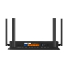 Imagine Router Wireless TP-Link ARCHER BE230, 1× 2.5 Gbps WAN port, 1× 2.5 Gbps LAN port and 3× 1 Gbps, 6 antene externe, tri-band, Buton WirelessON/OFF,buton WPS