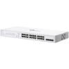 Imagine Switch TP-Link cu 28 de porturi, 24× Gigabit 802.3af/at PoE+ ports si 4× Gigabit SFP slots, capacitate switch 56 Gbps, dimensiuni 17.3×8.7×1.73 in (440×220×44 mm)