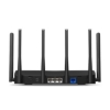 Imagine Router Mercusys Wi-Fi 7 Tri-Band BE9300, MR47BE, Standarde wireless: Wi- Fi 802.11be/ax/ac/a/b/g/n, Viteza wireless: BE9300 6 GHz: 5760 Mbps (802.11be), 5 GHz: 2880 Mbps (802.11be), 2.4 GHz: 574 Mbps (802.11ax), Interfata: 3 x 2.5 Gbps RJ45, 1 WAN, 6 antene externe omnidirectionale, Dimensiuni: 258