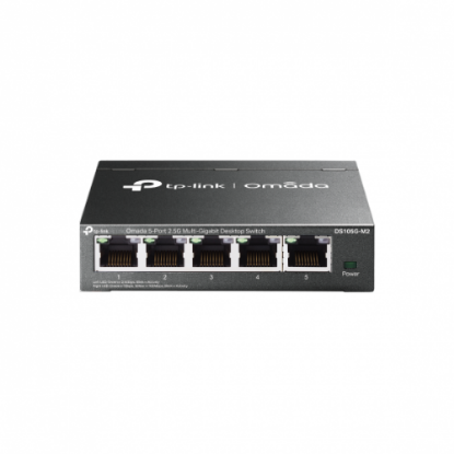 Imagine TP LINK Omada 5-Port 2.5G Multi-Gigabit Desktop Switch, Standarde si Protocoale: IEEE 802.3i, 802.3u, 802.3ab, 802.3x, 802.1p, 802.3bz, Interfata: 5× 10Mbps/100Mbps/1Gbps/2.5Gbps Ports, Auto-Negotiation, Auto-MDI/MDIX, External PSU: External Power Adapter (Output: 9 VDC / 0.6 A), Certificari: CE