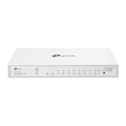 Imagine TP-LINK 10-Port Gigabit Smart Switch with 8-Port PoE+ FESTA FS310GP, iNTERFATA: 8× 10/100/1000Mbps PoE+ RJ45 Ports (Auto-Negotiation/Auto MDI/MDIX), 2× 100/1000 Mbps SFP Slots, dIMENSIUNI: 209×126×26 mm, Capacitate Switch: 209×126×26 mm, Packet Forwarding Rate: 14.88 Mpps, Cloud Management,