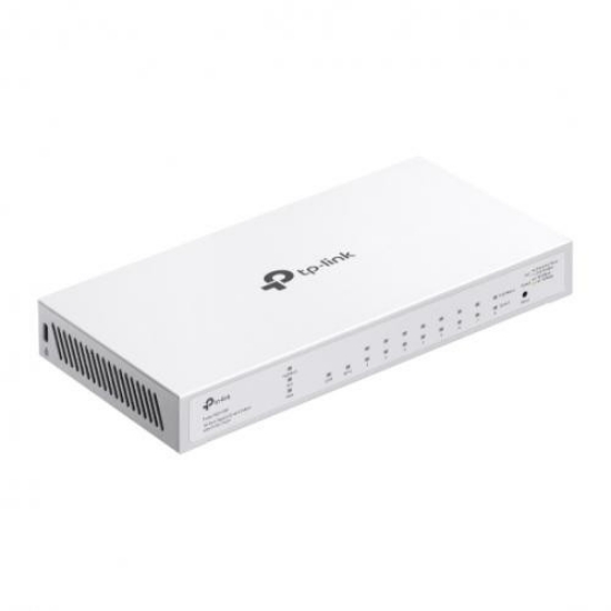 Imagine TP-LINK 10-Port Gigabit Smart Switch with 8-Port PoE+ FESTA FS310GP, iNTERFATA: 8× 10/100/1000Mbps PoE+ RJ45 Ports (Auto-Negotiation/Auto MDI/MDIX), 2× 100/1000 Mbps SFP Slots, dIMENSIUNI: 209×126×26 mm, Capacitate Switch: 209×126×26 mm, Packet Forwarding Rate: 14.88 Mpps, Cloud Management,