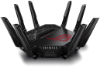 Imagine Router Asus Quad-Band ROG Rapture GT-BE98, WIFI-7, Standarde wireless: WiFi 6 (802.11ax), WiFi 7 (802.11be), IEEE 802.11a, IEEE 802.11b, IEEE 802.11g, IEEE 802.11n, IEEE 802.11ac, IPv4, IPv6, Segment Produs: BE25000, Viteza wireless: 1376+5764+5764+11529 Mbps, 8 x antene externe, Procesor: 2.6GHz