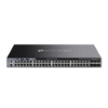 Imagine "Omada 48-Port Gigabit Stackable L3 Managed Switch with 6 10GE SFP+ Slots PORT: 48× Gigabit RJ45 Ports, 6× 10G SFP+ Slots, RJ45/Type C USB Console Port, Management Port, 2× USB2.0 Ports SPEC: 1U 19-inch Rack-mountable Steel Case FEATURE: Integration with Omada SDN Controller, Stacking, RIP, OSPF