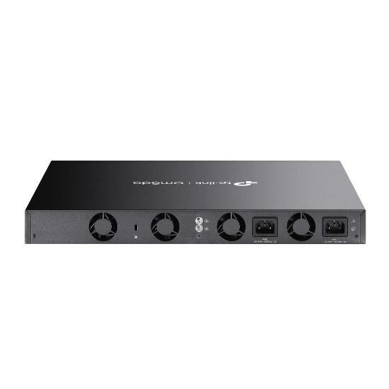 Imagine "Omada 48-Port Gigabit Stackable L3 Managed Switch with 6 10GE SFP+ Slots PORT: 48× Gigabit RJ45 Ports, 6× 10G SFP+ Slots, RJ45/Type C USB Console Port, Management Port, 2× USB2.0 Ports SPEC: 1U 19-inch Rack-mountable Steel Case FEATURE: Integration with Omada SDN Controller, Stacking, RIP, OSPF