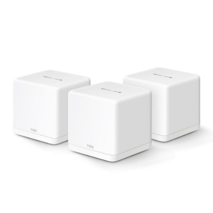 Imagine Mercusys Halo H60X(3-pack) Whole mesh Wi-Fi6 system, AX1500, Dual-band, Standarde wireless: IEEE 802.11ax/ac/n/a 5 GHz, IEEE 802.11n/b/g 2.4 GHz, Viteza wireless: 1201 Mbps on 5 GHz, 300 Mbps on 2.4 GHz, Dimensiuni:88 × 88 × 88 mm, Interfata: 3 x 10/100/1000LAN/WAN, Pachetul contine 1 x Halo H60XR