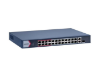 Imagine Switch PoE Hikvision DS-3E1326P-EI/M: 24 × 10/100 Mbps PoE port,1 × Gigabit combo,1 × Gigabit RJ45 port, 24 porturi PoE maxim 30W, buget PoE 230W, tensiune alimentara: 100-240 VAC, 50/60 Hz, Max. 4 A, dimensiuni: 335.00 mm × 44.50 mm × 226.00 mm, greutate: 2.13kg.