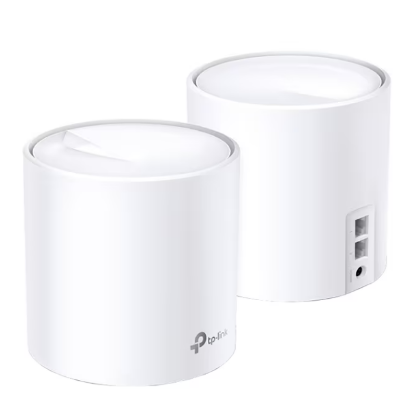 Imagine TP-Link DECO X10(2-PACK) Sistem Mesh Wi-Fi 6 Dual-Band AX1500 cu acoperire în toată locuința, Standarde wireless: IEEE 802.11ax/ac/n/a 5 GHz, IEEE 802.11n/b/g 2.4 GHz, Viteza wireless: 5 GHz: 1201 Mbps, 2.4 GHz: 300 Mbps, 2 x antene interne, pachet cu doua bucati pentru case cu 2-4 camere,