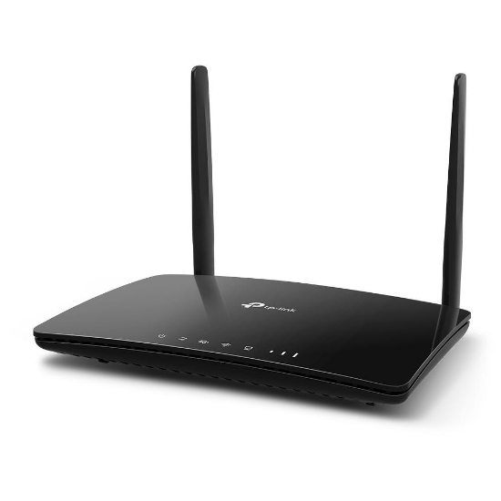 Imagine TP-LINK ROUTER 4G+ AC1200 Dual-Band CAT6 ARCHER MR500, interfata: 1× Porturi LAN/WAN 10/100/1000 Mbps, 3× Porturi LAN 10/100/1000 Mbps, 1× Slot Micro SIM, Dimensiuni: 202 × 141 × 33.6 mm, 2× Antene externe LTE detașabile, Standarde Wireless: IEEE 802.11a/n/ac 5 GHz, IEEE 802.11b/g/n 2.4 GHz, Rata de
