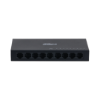 Imagine Switch Dahua 9 porturi, unmanaged, Interfata: Port 1-8: 8 × RJ-45 10/100 Mbps, Port 9: 1 × RJ-45 10 M/100 M/1000 Mbps (uplink), Capacitate: 3.6 Gbps, Packet Forwarding Rate: 2.678 Mpps, Greutate: 210g, Dimensiuni: 150 mm × 70 mm × 22.55 mm.