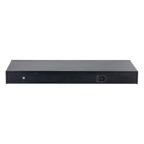Imagine Dahua Managed Switch 18 porturi, 16 porturi POE, Gigabit, Port 1-16:16 × 10M/100M/1000MBase-T (PoE), Port 17-18:2 × 10M/100M/1000MBase-T (uplink) (combo), Port 17-18:2 × 1000M SFP (uplink)(combo), 1 × Console port, Managed L2, Capacitate switch: 56 Gbps, Packet Forwarding Rate: 29.76 Mpps