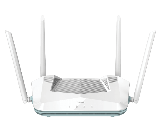 Imagine D-LINK AX3200 Smart Router Dual-Band R32, Interfata: 4 x 10/100/1000, 1 x WAN GB, Standarde wireless: IEEE 802.11ax/ac/n/g/b/k/v/a/h, IEEE 802.3u/ab, 4 x antene externe, viteza wireless: 2.4 GHz Up to 800 Mbps, 5 GHz Up to 2402 Mbps, Dimensiuni: 228.30 x 159.0 x 61.9 mm, Greutate: 446g,
