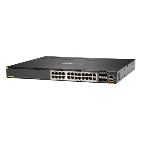 Imagine HPE Aruba Networking CX 6300M 24-port HPE Smart Rate 1/2.5/5GbE Class 6 PoE and 4-port SFP56 Switch