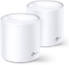 Imagine TP-Link AX3000 whole home mesh Wi-Fi 6 System, Deco X60(2-pack);  Standarde Wireless: IEEE 802.11 ax/ac/n/a 5 GHz, IEEE 802.11 ax/n/g/b 2.4 GHz, 2 LAN/WAN Gigabit Ethernet Ports, Qualcomm 1 GHz Quad-core CPU, 4 internal antennas per Deco unit, 2402 Mbps (5 GHz), 574 Mbps (2.4 GHz).