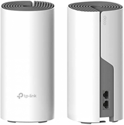 Imagine TP-Link Sistem Mesh Wi-Fi pentru întreaga casă AC1200, DECO E4(2-PACK);2 10/100Mbps WAN/LAN Ports, 1 Power Port, SDRAM: 128 MB, Flash:16 MB, 2 internal dual-band antennas per Deco unit, Standarde Wireless:IEEE 802.11 ac/n/a 5 GHz, IEEE 802.11 b/g/n 2.4 GHz, Frecvență: 2.4 GHz and 5 GHz, Rată de