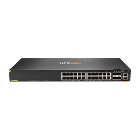 Imagine HPE Aruba Networking CX 6200F 24G Class4 PoE 4SFP+ 370W Switch