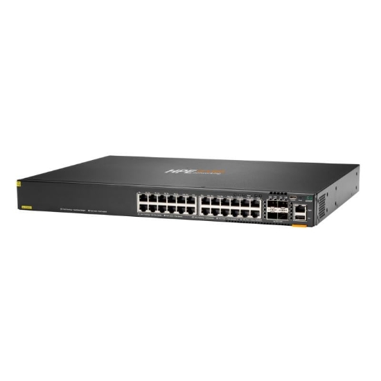 Imagine HPE Aruba Networking CX 6300F 24-port 1GbE Class 4 PoE and 4-port SFP56 Switch