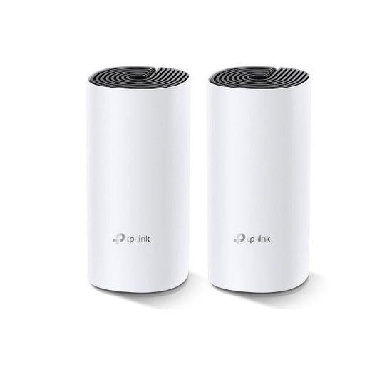 Imagine TP-Link Sistem Mesh Wi-Fi pentru întreaga casă AC1200, DECO M4(2-PACK); Procesor: Quad-core CPU; Interfață: 2 Gigabit Ethernet Ports (WAN/LAN auto-sensing) per Deco unit; 2 internal dual-band antennas per Deco unit; Flash: 16 MB; SDRAM: 128 MB; Standarde Wireless: IEEE 802.11 ac/n/a 5 GHz, IEEE