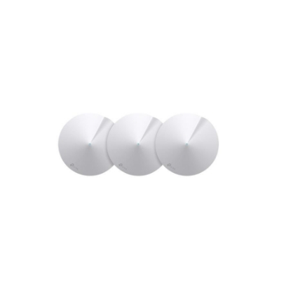 Imagine TP-Link AC1300 Whole Home Mesh Wi-Fi System, Deco M5 (3-Pack); Quad-coreCPU; 2 LAN/WAN Gigabit Ethernet Ports; Flash: 32 MB; SDRAM: 256 MB; 4*internal antennas per Deco unit; Wireless Standards: IEEE 802.11 ac/n/a5 GHz, IEEE 802.11 b/g/n 2.4 GHz; Frequency: 2.4 GHz and 5 GHz; ExternalPower Supply
