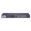 Imagine Switch 24 porturi Gigabit Hikvision DS-3E1526P-SI, L2, Smart Managed, 24 × gigabit PoE ports si 2 × gigabit fiber optical ports, Putere PoE 370W, maxim 30W per port,  Extend mode - pana la 300 metri, Switching capacity 52 Gbps, PoE watchdog, network topology management, alarm push, network health
