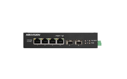 Imagine Switch Hikvision DS-3T0506HP-E/HS, 4-Port, PoE