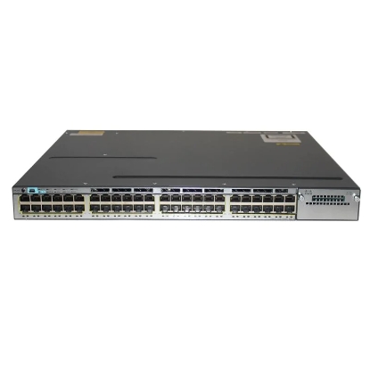 Arată detalii pentru Switch Cisco Catalyst 3750X-48PF, Layer 2, 48 x RJ45 10/100/1000 PoE 800W,  2 x Stacking ports Imagine Switch Cisco Catalyst 3750X-48PF, Layer 2, 48 x RJ45 10/100/1000 PoE 800W,  2 x Stacking ports
