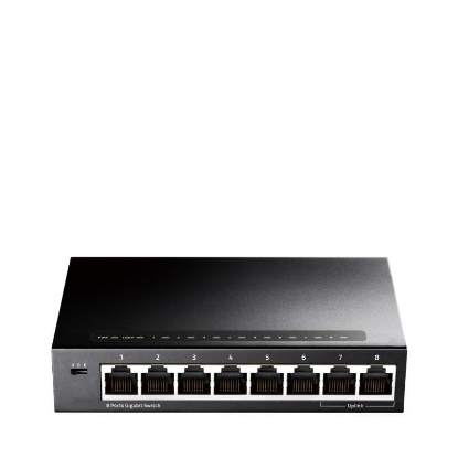 Imagine CUDY 8-Port Gigabit Ethernet Switch, 8 10/100/1000M RJ45 Ports, IGMP Snooping, Loop Detection/Prevention, 802.1p/DSCP QoS, Desktop Metal Case, Power Saving, Plug & Play, Wall-Mount