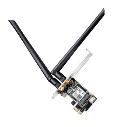 Imagine CUDY 3000Mbps Wi-Fi 6 / Bluetooth 5.0 PCI Express Adapter, Intel AX200 module, 2T2R, 2402Mbps at 5GHz + 574Mbps at 2.4GHz, 802.11ax/ac/a/b/g/n, 2 detachable antennas, Ver 1.0