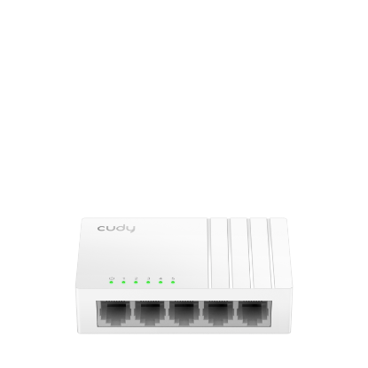 Imagine CUDY 5-Port Gigabit Desktop Switch, 5 10/100/1000M RJ45 Ports, IGMP Snooping, Loop Detection/Prevention, 802.1p/DSCP QoS, Desktop Plastic Case, Power Saving, Plug & Play, Wall-Mount, USB-C Powering(Adapter not included)