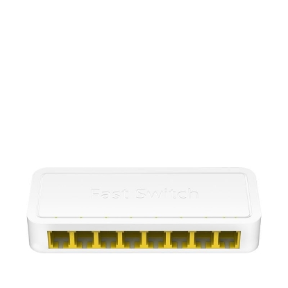 Imagine CUDY 8-Port 10/100 Mbps Desktop Switch, 8 10/100M RJ45 Ports, Loop Detection, Desktop Plastic Case, Power Saving, Plug & Play, Wall-Mount