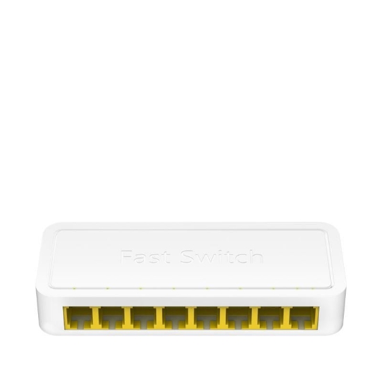 Imagine CUDY 8-Port 10/100 Mbps Desktop Switch, 8 10/100M RJ45 Ports, Loop Detection, Desktop Plastic Case, Power Saving, Plug & Play, Wall-Mount