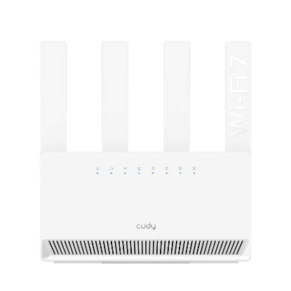 Imagine CUDY BE3600 Gigabit Dual Band Wi-Fi 7 Router, Chipset Broadcom, 802.11be/ax/ac/a/b/g/n, 2882Mbps at 5GHz + 688Mbps at 2.4GHz, 4 x 10/100/1000Mbps Ports, 4 x 5dBi fixed antennas, WiFi router/AP/ Repeater/WISP Mode, PPTP/L2TP/OpenVPN/WireGuard, MLO, MU-MIMO, Guest network, WPS, DDNS,  IPv6, IPTV, WOL