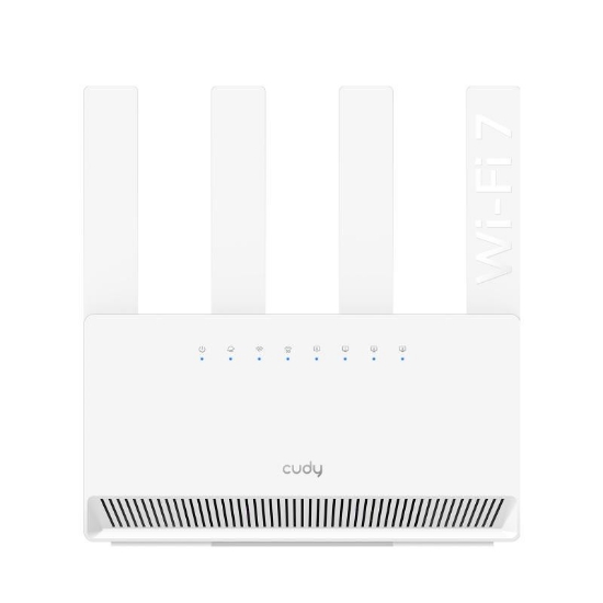 Imagine CUDY BE3600 Gigabit Dual Band Wi-Fi 7 Router, Chipset Broadcom, 802.11be/ax/ac/a/b/g/n, 2882Mbps at 5GHz + 688Mbps at 2.4GHz, 4 x 10/100/1000Mbps Ports, 4 x 5dBi fixed antennas, WiFi router/AP/ Repeater/WISP Mode, PPTP/L2TP/OpenVPN/WireGuard, MLO, MU-MIMO, Guest network, WPS, DDNS,  IPv6, IPTV, WOL