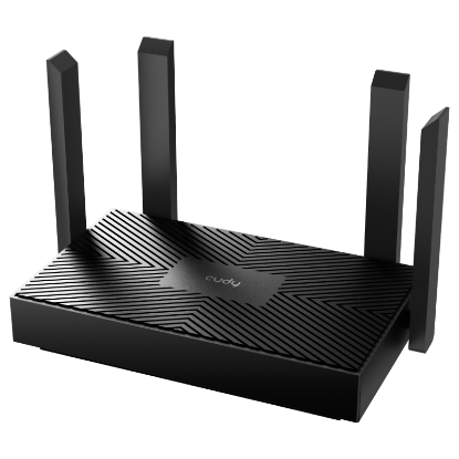 Imagine CUDY AX1500 Gigabit Dual Band Wi-Fi 6 Router, Chipset Realtek, 802.11ax/ac/a/b/g/n, 1201Mbps at 5GHz + 300Mbps at 2.4GHz, 4 x 10/100/1000Mbps Ports, WPA3, IPv6, 4 x 5dBi fixed antennas, TR069/TR098/TR111/TR181, Cudy Mesh, Cudy APP
