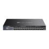 Imagine Omada 26-Port 10G Stackable L3 Managed Aggregation Switch with 6 25G Slots PORT: 26× 10G SFP+ Slots, 6× 25G SFP28 Slots, RJ45/Type C USB Console Port, Management Port, 2× USB3.0 Ports SPEC: 1U 19-inch Rack-mountable Steel Case FEATURE: Integration with Omada SDN Controller, Stacking, RIP, OSPF