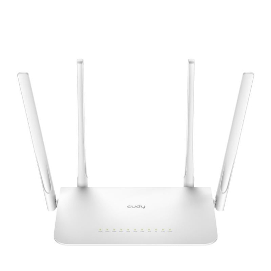 Imagine CUDY AC1200 Gigabit Dual Band Wi-Fi Mesh Router, Chipset MediaTek, 5 × 10/100/1000Mbps RJ45 Ports, 4 x 5dBi fixed antennas,  WiFi router/AP/ Repeater/WISP Mode, 802.11ac/a/b/g/n, 867Mbps at 5GHz + 300Mbps at 2.4GHz, Zerotier/Wireguard/OpenVPN/IPSec/L2TP/PPTP VPN,  DNS over Cloudflare/Google/Quad9