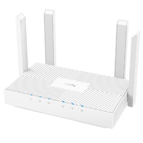 Imagine CUDY AC1200 Gigabit Dual Band Wi-Fi Router, Chipset MediaTek, 3 × 10/100/1000Mbps RJ45 Ports, 4 x 5dBi fixed antennas,  WiFi router/AP/ Repeater/WISP Mode, 802.11ac/a/b/g/n, 867Mbps at 5GHz + 300Mbps at 2.4GHz, DDNS, WiFi Schedule, IPv6,  WPS,WPA3, IPTV, WOL, TR069/TR098/TR111/TR181, Cudy APP