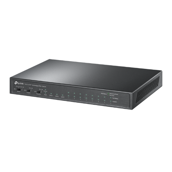 Imagine 8-Port 10/100Mbps + 3-Port Gigabit Desktop Switch with 8-Port PoE+ PORT: 8× 10/100 Mbps PoE+ Ports, 2× Gigabit Non-PoE Ports, 1× Gigabit SFP Slots SPEC: 802.3at/af, 65 W PoE Power, Desktop Steel Case FEATURE: Extend Mode for 250m PoE Transmitting, Isolation Mode, PoE Auto Recovery, Plug and Play