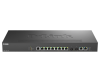 Imagine Switch D-Link DMS-1250-12TP , 8 porturi Gigabit, 2 porturi SFP+, Protocol 802.1D STP 802.1s MSTP 802.1w RSTP, rackabil