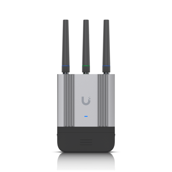 Imagine Ubiquiti UMR-Industrial. Router rețea celulară, Negru, Gri, Material carcasă: Aluminiu, Policarbonat (PC). Tip interfață Ethernet LAN: Gigabit Ethernet, Viteză transfer de date Ethernet LAN: 10,100,1000 Mbit/s. Standarde Wi-Fi: 802.11b, 802.11g, Wi-Fi 4 (802.11n), WLAN rate de transfer de date
