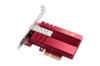 Imagine ASUS 10GBase-T PCIe Network Adapter with backward compatibility of 5/2.5/1G and 100Mbps ; RJ45 port and built-in QoS.
