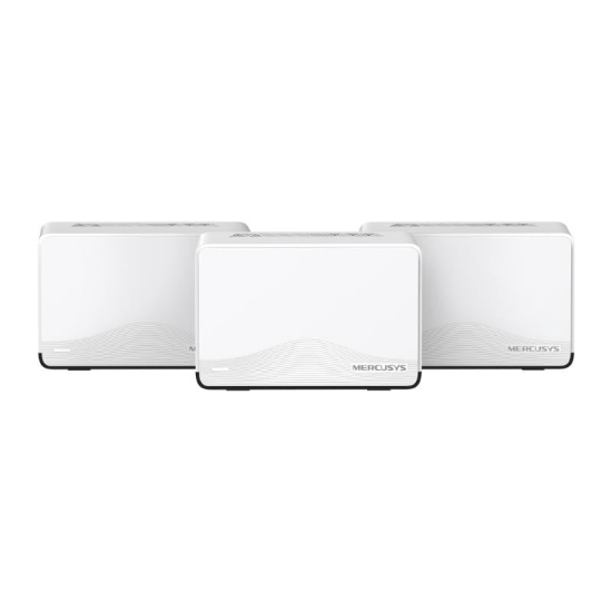 Imagine BE3600 Whole Home Mesh Wi-Fi 7 System SPEED: 688 Mbps at 2.4 GHz + 2880 Mbps at 5 GHz SPEC: Internal Antennas, 1× 2.5 Gbps Port (WAN/LAN auto-sensing), 2× Gigabit Ports (WAN/LAN auto-sensing), MLO, 4096-QAM, OFDMA, EHT160 on 5GHz FEATURE: MERCUSYS APP, Router/AP Mode, One Unified Network, Seamless